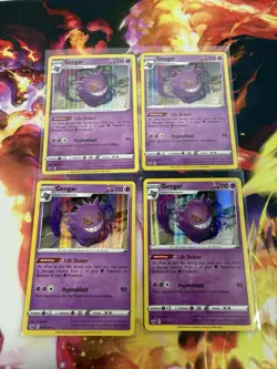 X4 Gengar 085/202 NM Holo Sword and Shield Base Set Rare LP-NM Pokemon - Image 1