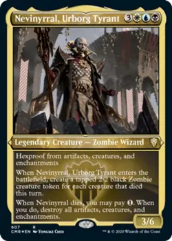 1 x Nevinyrral, Urborg Tyrant - Foil Etched - Commander Legends - NM-Mint - MTG - Image 1