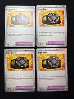 4x Pokemon TCG Rigid Band 165/165 - Scarlet & Violet 151 MEW Playset Tool - Image 1
