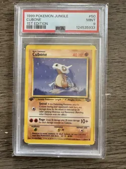 1999 Pokemon Jungle 1st Edition Cubone - PSA MINT 9 - WOTC 🔥 - Image 1