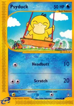 1x Psyduck - 104/147 - Common Moderately Played Pokemon G2 - Aquapolis - Image 1