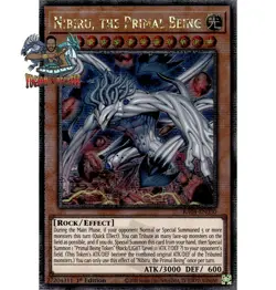Yugioh! Nibiru, the Primal Being New Art RA04-EN030 Quarter Century Secret Rare - Image 1