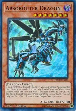 Absorouter Dragon Yu-Gi-Oh! SDRR-EN005 1st Super Rare - Image 1