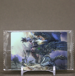 WORLD Monster Hunter Wafer Card #14 Bandai Sealed 20th Anniversary b - Image 1