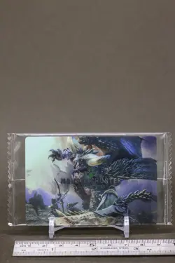 WORLD Monster Hunter Wafer Card #14 Bandai Sealed 20th Anniversary b - Image 2