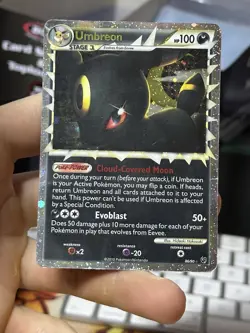#3 Umbreon Prime 86/90 Undaunted 2010 Holo Rare Pokemon Card TCG - Image 3