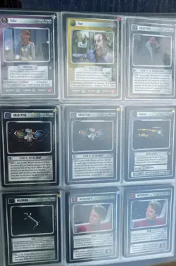 Large Lot Star Trek Black Border CCG 430 Cards Including Approx. 197 R Cards - Image 1