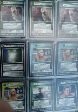 Large Lot Star Trek Black Border CCG 430 Cards Including Approx. 197 R Cards - Image 2