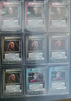 Large Lot Star Trek Black Border CCG 430 Cards Including Approx. 197 R Cards - Image 5