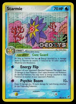 Pokemon Card - Starmie Stamped Deoxys 48/107 Reverse Holo - Image 1