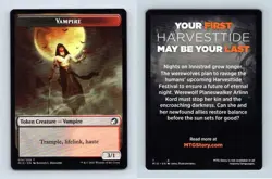 Vampire #14/19 MTG - Innistrad Midnight Hunt 2021 Token TCG Card - Image 1