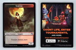 Vampire #14/19 MTG - Innistrad Midnight Hunt 2021 Token TCG Card - Image 2