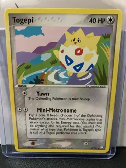 Togepi Pokemon Card 50/109 Vintage Neo Genesis Non Holo Rare 2000 WOTC - Image 1