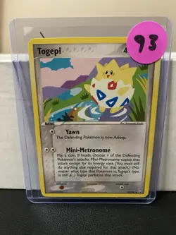 Togepi Pokemon Card 50/109 Vintage Neo Genesis Non Holo Rare 2000 WOTC - Image 3