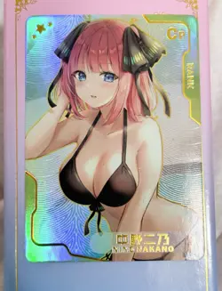Senpai Goddess Haven Nino Nakano CP-023 Anime Waifu Card CCG Goddess Story - Image 3