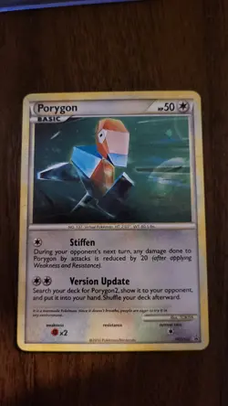 Pokemon Porygon TCG Holo Promo Card Triumphant HGSS22 LP Condition - Image 1