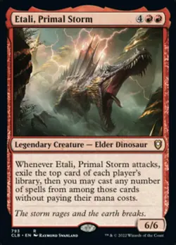 Mint/Near-Mint, English - 4 x MTG Etali, Primal Storm Commander Legends: Battle - Image 1