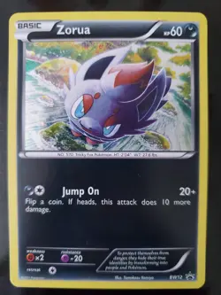 Zorua BW12 Holo Pokemon TCG Card Black White Black Star Promo Lightly Played LP - Image 1
