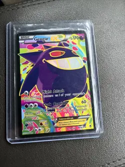 Pokemon Gengar EX Full Art Holo Rare Card 114/119 XY-Phantom Forces 2014 - Image 1