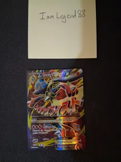 Pokemon TCG M Lucario EX Holo Ultra Rare Card 55a/111 Great Condition! - Image 2
