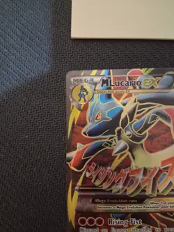 Pokemon TCG M Lucario EX Holo Ultra Rare Card 55a/111 Great Condition! - Image 3