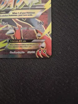Pokemon TCG M Lucario EX Holo Ultra Rare Card 55a/111 Great Condition! - Image 5