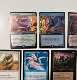 Magic The Gathering 18 Sliver Card Lot. Vintage Cards and Commander Rares NM - Image 2