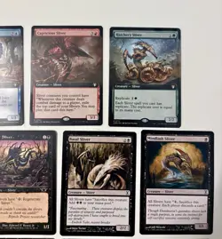 Magic The Gathering 18 Sliver Card Lot. Vintage Cards and Commander Rares NM - Image 3