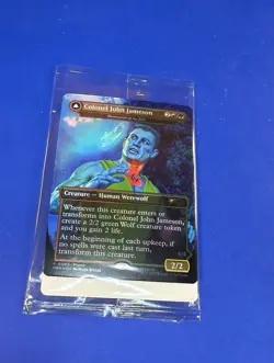 Magic The Gathering Colonel John Jameson Man-Wolf Mint Exclusive Foil promo Card - Image 1