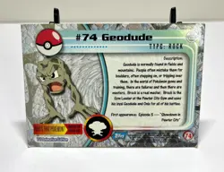Geodude Topps Holo Foil #74 Pokemon Card. Sold as seen - Image 2