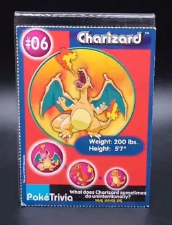 Vintage 1999 CHARIZARD Burger King BK Promo #06 Pokemon Card - Image 3