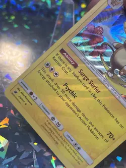 Alolan Raichu - 31/111 Holo Rare SM Crimson Invasion error card HOLO BLEED - Image 3