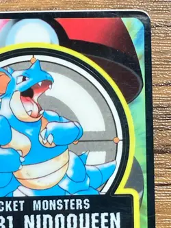 Pokemon Sealdass Sticker Card Nidoqueen No.31 Bandai Pocket Monsters 1997 Japan - Image 4