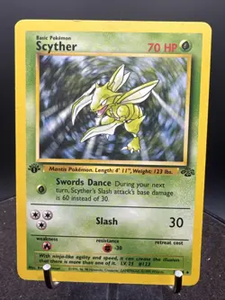 Pokemon Scyther TCG Jungle Card 26/64 Regular 1st Edition Rare - Image 2