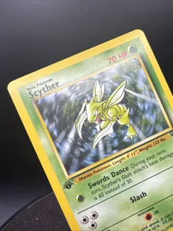 Pokemon Scyther TCG Jungle Card 26/64 Regular 1st Edition Rare - Image 5