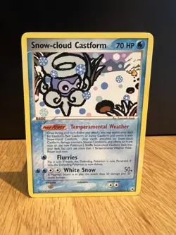 Snow-cloud Castform NM EX Hidden Legends 25/101 Rare Non Holo Pokemon Card 2004 - Image 1