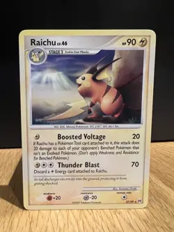 Raichu Platinum Acres 27/99 Very Good Rare Non Holo Pokemon Card 2009 - Image 1