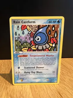 Rain Castform EX Hidden Legends 23/101 Excellent Rare Non Holo Pokemon Card - Image 1
