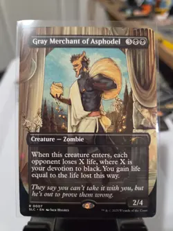 Gray Merchant of Asphodel, 0007, NON-Foil, Secret Lair Encyclopedia, MTG - Image 1