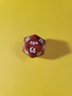 MTG MAGIC 2010 M10 RED 20 SIDED SPINDOWN LIFE COUNTER DICE NEW - Image 1