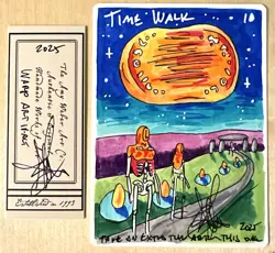 MTG ARTIST PROOF WB Italian Warp Artifact Time Walk AP Sketch Art Amy WEBER - Image 1