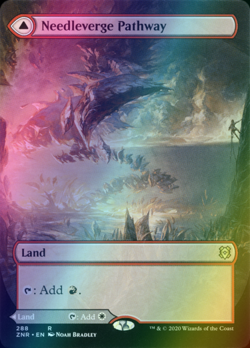 x1 Needleverge Pathway / Pillarverge Pathway ZNR MTG 288 FOIL RARE M/NM 1x - Image 1