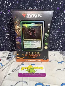 MTG Magic:the Gathering Innistrad Midnight Hunt Coven Counters Commander Deck GW - Image 1