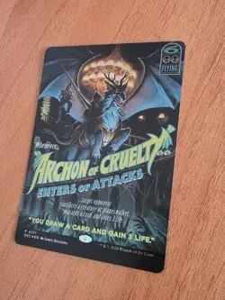 MTG Archon of Cruelty FOIL Showcase Duskmourn Nightmare Bundle Exclusive 371 NM - Image 2