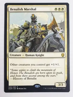 x 1 Benalish Marshal R MTG Dominaria M/NM Magic The Gathering 006 - Image 1
