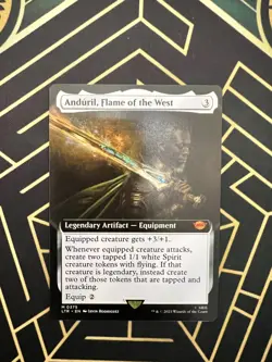 Anduril, Flame of the West (Extended Art) NM MTG Universes Beyond: the Lord... - Image 1