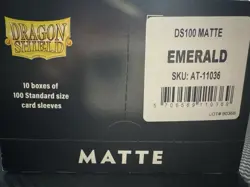 Dragon Shield Emerald Matte Display - 10 Boxes Of 100 Protective Sleeves - Image 4