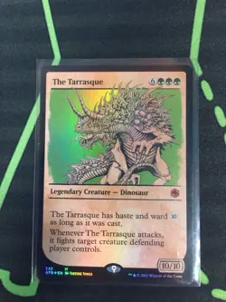 MTG Magic The Gathering The Tarrasque Foil AFR Mythic Showcase DnD Dinosaur - Image 1