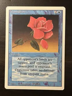 Magic the Gathering ~ MTG ~ 1x Mana Short ~ 3rd Edition ~ Near Mint ~ REVISED - Image 1