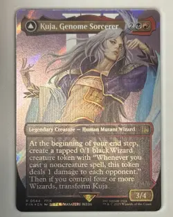 Kuja, Genome Sorcerer (Grading Ready) (Surge Foil) (Borderless) MTG:FIN #0544 - Image 4